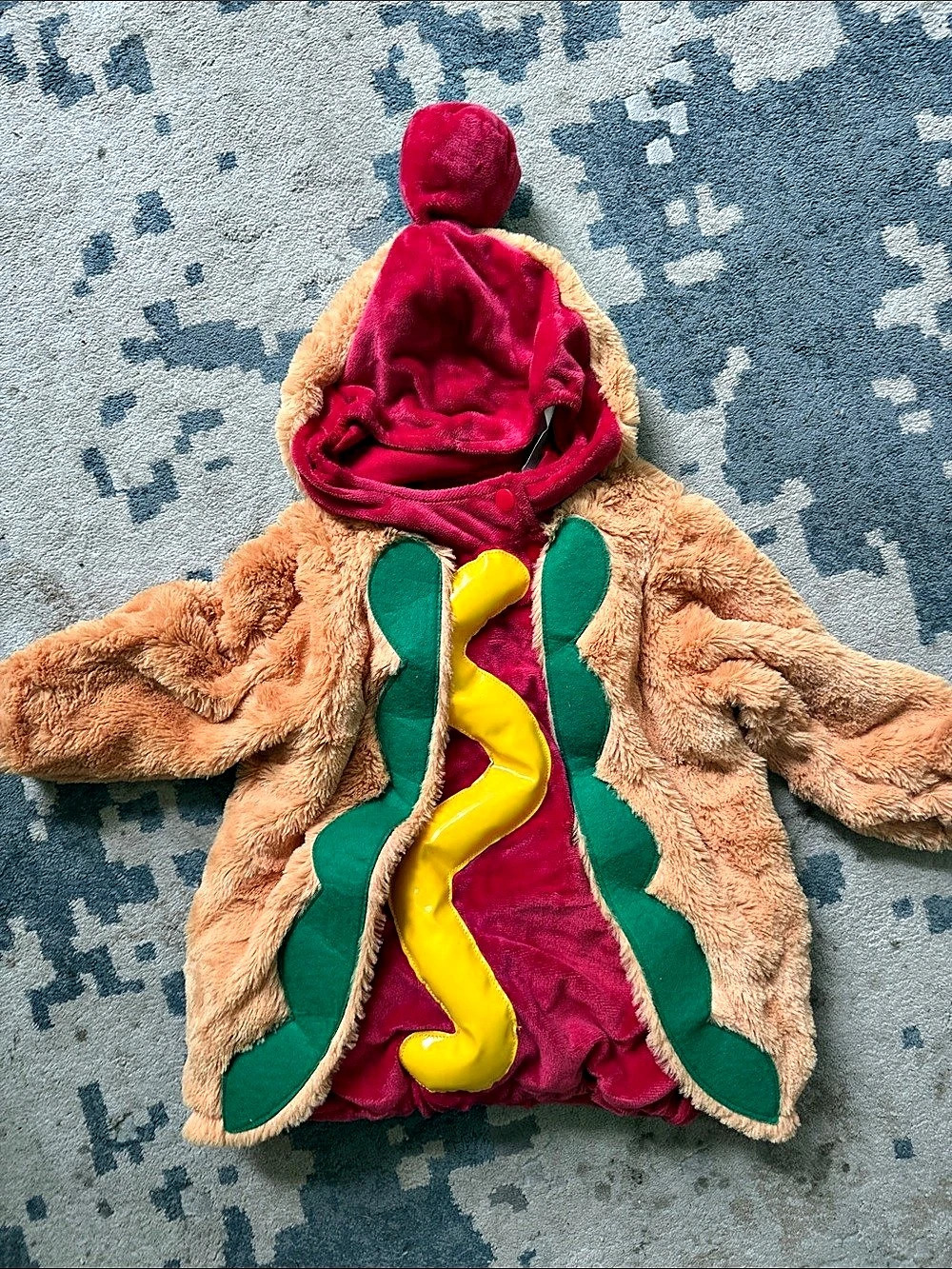 Kids Plush Hot Dog Costume